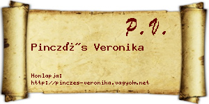 Pinczés Veronika névjegykártya