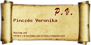 Pinczés Veronika névjegykártya