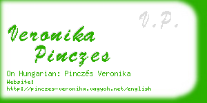 veronika pinczes business card