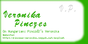 veronika pinczes business card